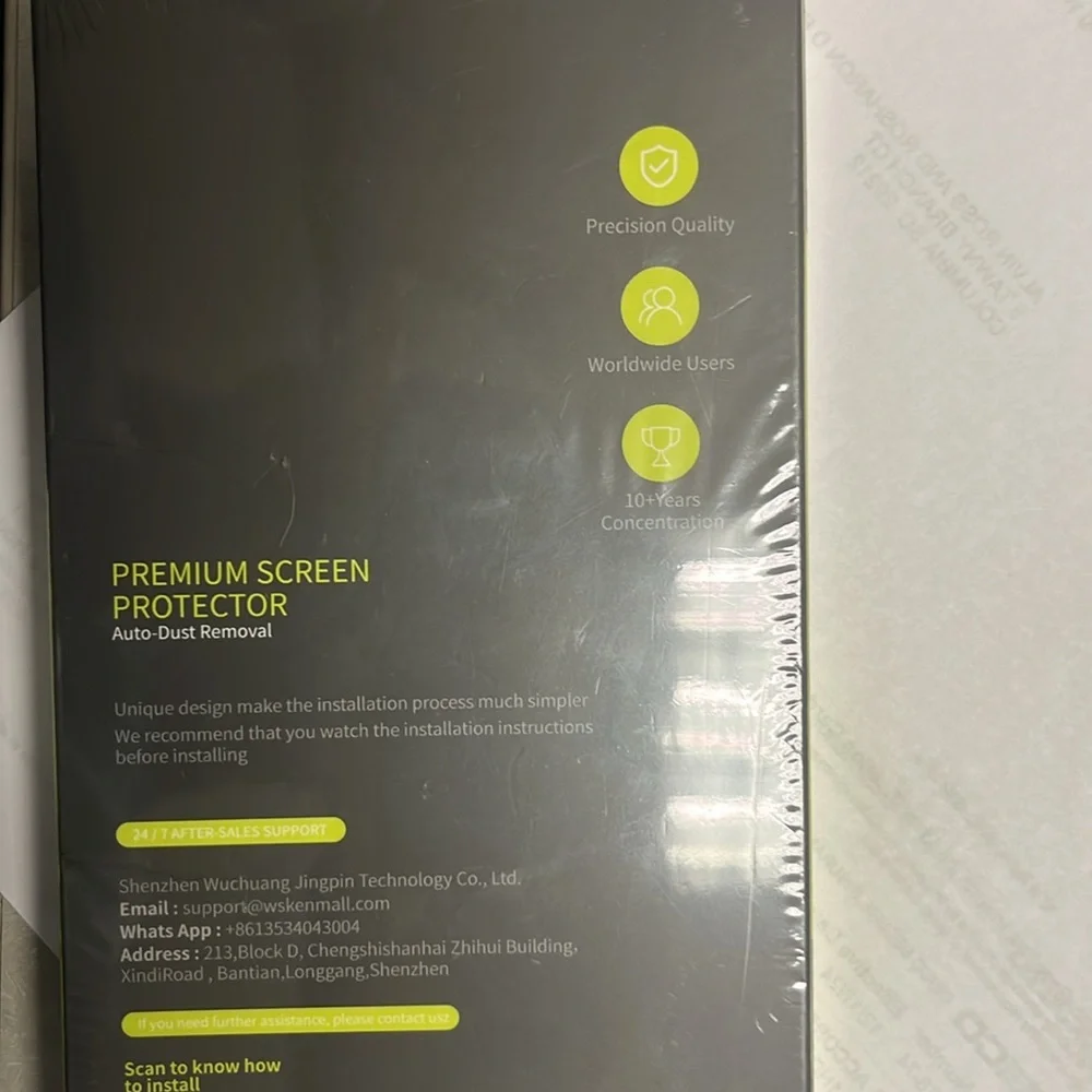 WSKEN for IPhone 14 Pro 6.1” Screen Protector with installing Clear2Pack